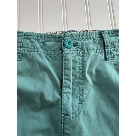 Eddie Bauer Womens 4 Teal Hiking Cargo Skirt Cotton Nylon Stretch Pockets - Picture 3 of 9